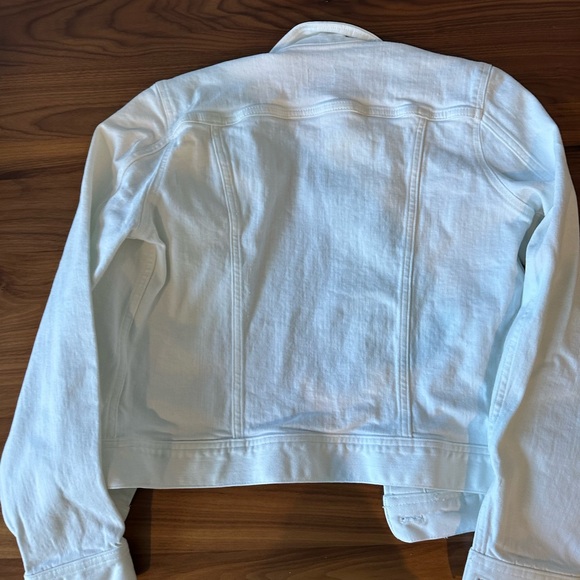 J Crew ladies white jean denim jacket size S - Picture 5 of 6